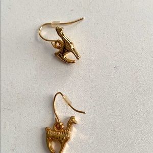 llama pendant earrings